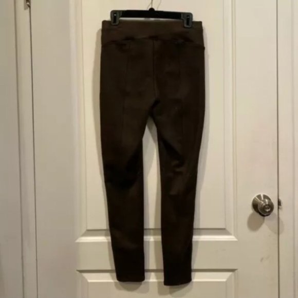 Spanx Faux Suede Leggings in Color Chocolate - Picture 5 of 5